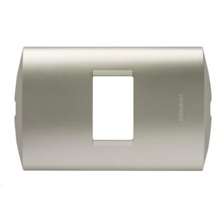 PLACA TECNOPOLIMERO 1 MOD COLOR PERLA C/SOP MODUS STYLE AE5S1ENA