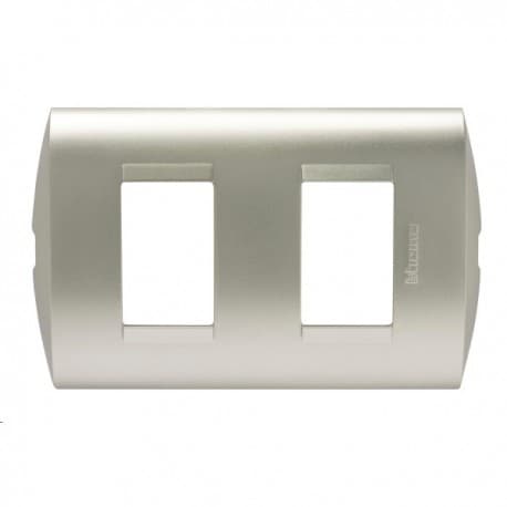 PLACA TECNOPOLIMERO 2 MOD COLOR PERLA C/SOP MODUS STYLE AE5S2ENA