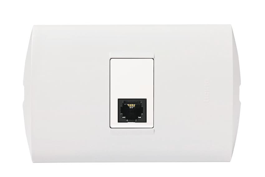 TOMA RJ45 CAT6 1 MOD BLANCO PLACA BLANCA MODUS STYLE AE2179C6EB