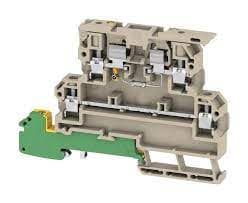 BORNE PORTAFUSIBLE 3 PISOS GRIS F(5X20MM) 10-36VDC 4MM2 KDKS1PE/LLC