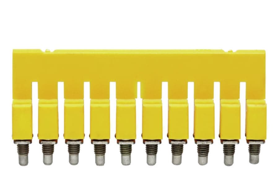 PUENTE UNION P/BORNERA CONEXION 10P TRANSVERSAL 2.5MM2 WQV2.5/10