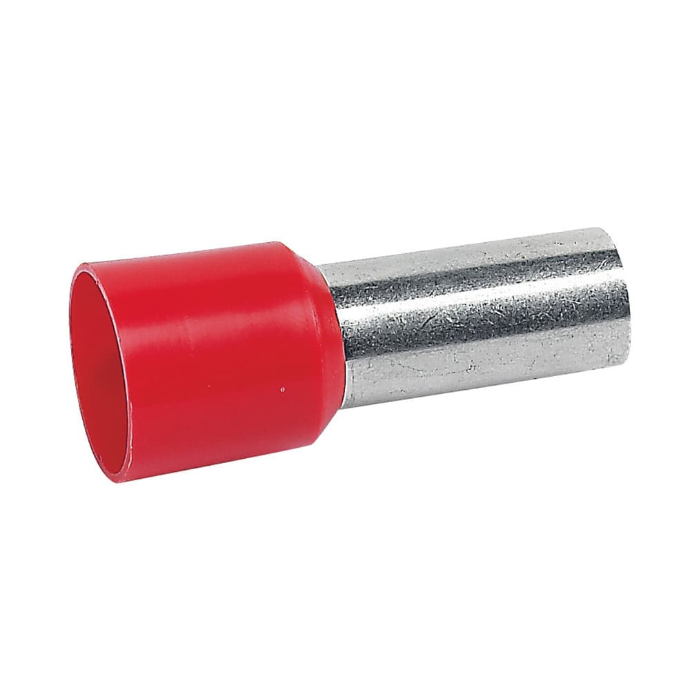 TERMINAL TUBULAR SIMPLE AISLADO 35MM2 ROJO STARFIX 037677