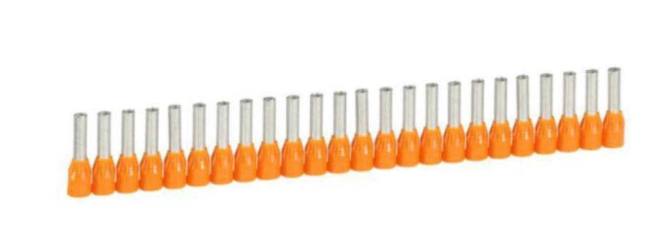 TERMINAL TUBULAR SIMPLE AISLADO 4MM2 NARANJA STARFIX 037667