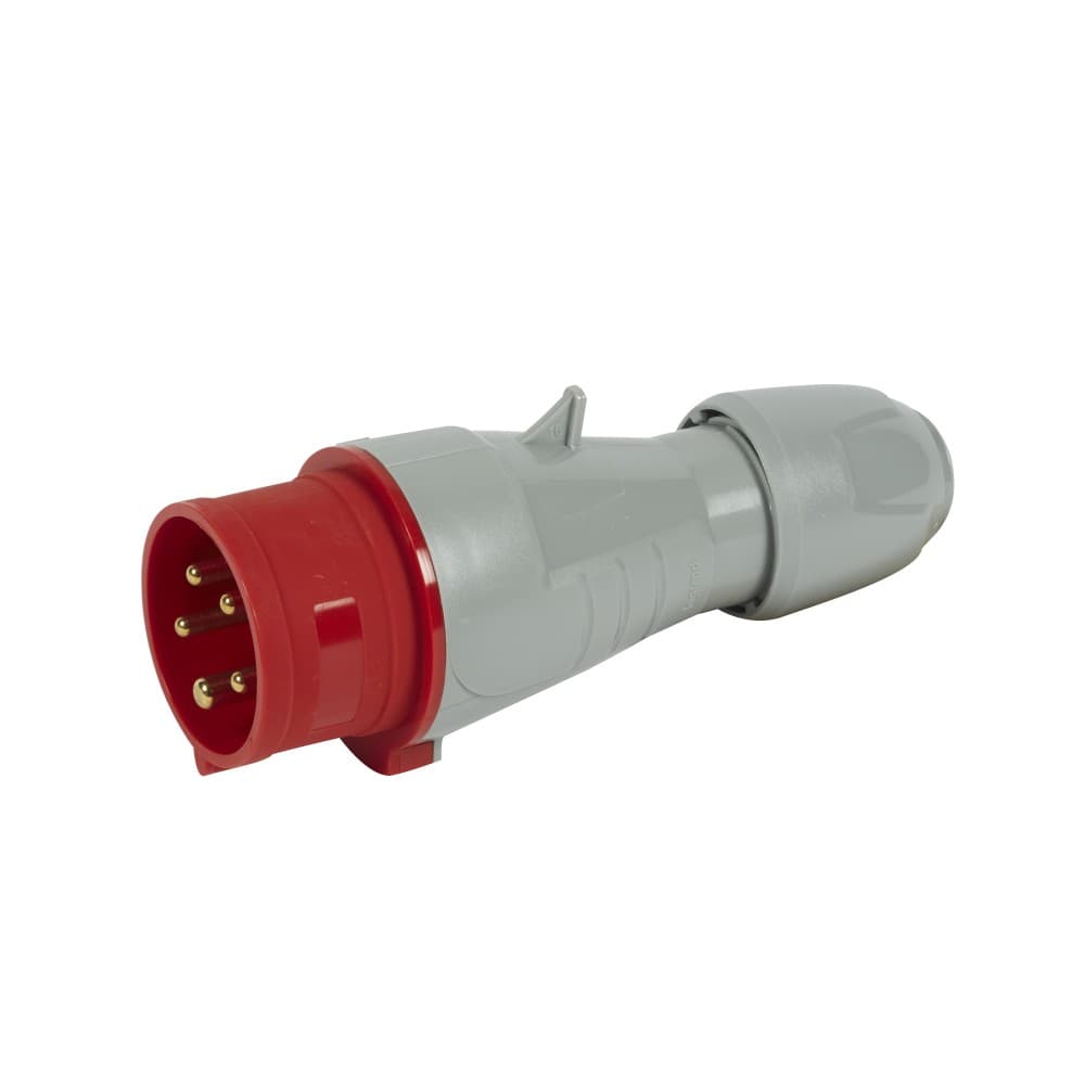 ENCHUFE IND AEREO 3P+N+T 16A 380/415VAC ROJO 6H IP44 555129