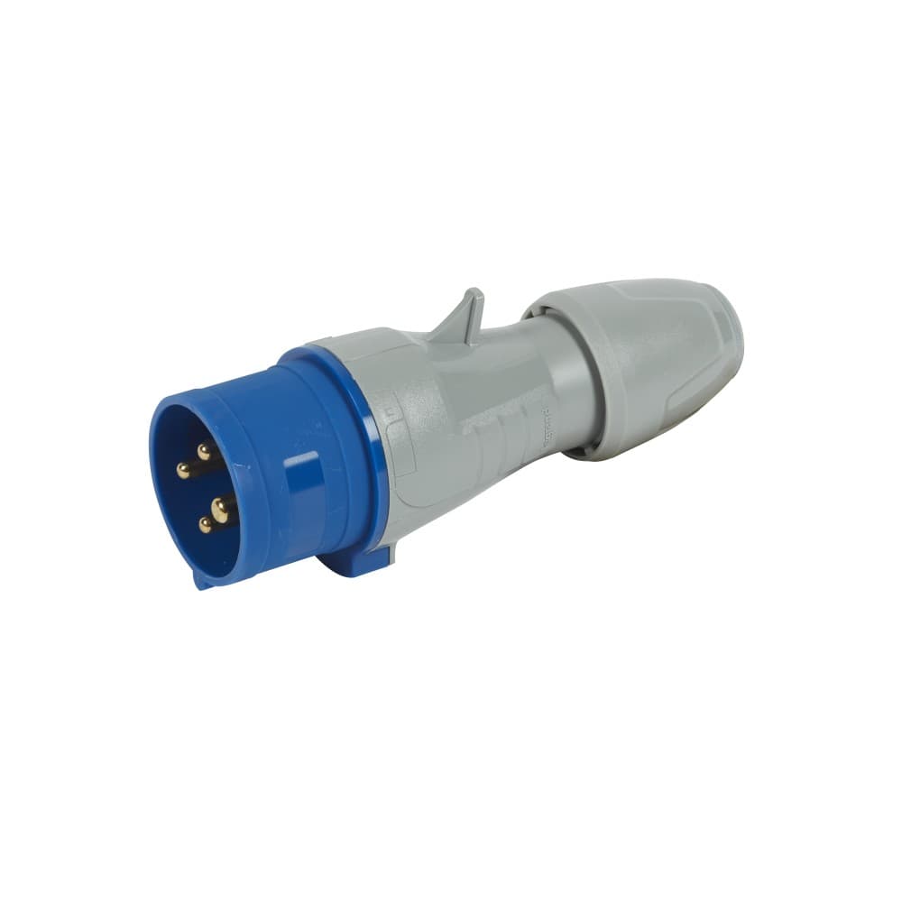 ENCHUFE IND AEREO 3P+T 16A 200/250VAC AZUL 9H IP44 555125