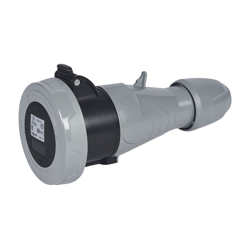 TOMA INDUSTRIAL AEREO 3P+T 32A 500VAC NEGRO 7H IP67 555422