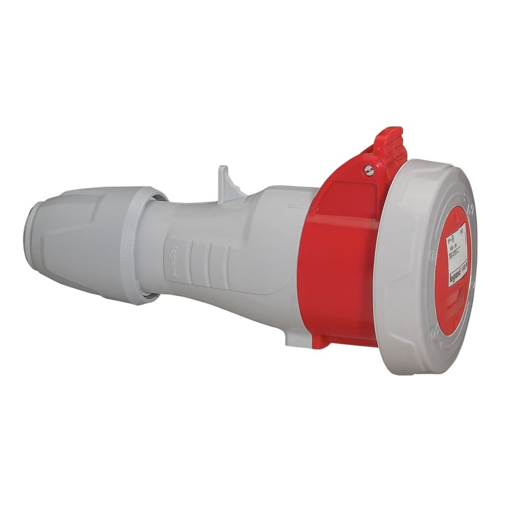 TOMA INDUSTRIAL AEREO 3P+T 16A 380/415VAC ROJO 6H IP67 555308