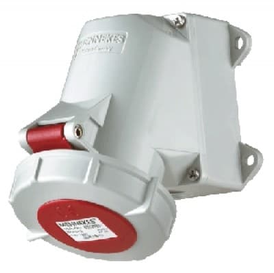 TOMA INDUSTRIAL ADOSABLE 3P+T 16A 400V ROJO 6H IP67 1196