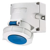 TOMA INDUSTRIAL ADOSABLE 3P+T 32A 230V AZUL 9H IP67 9371