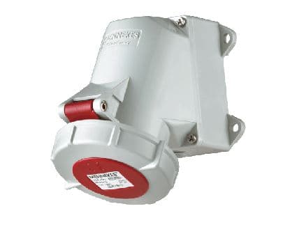 TOMA INDUSTRIAL ADOSABLE 3P+N+T 32A 400V ROJO 6H IP67 1210