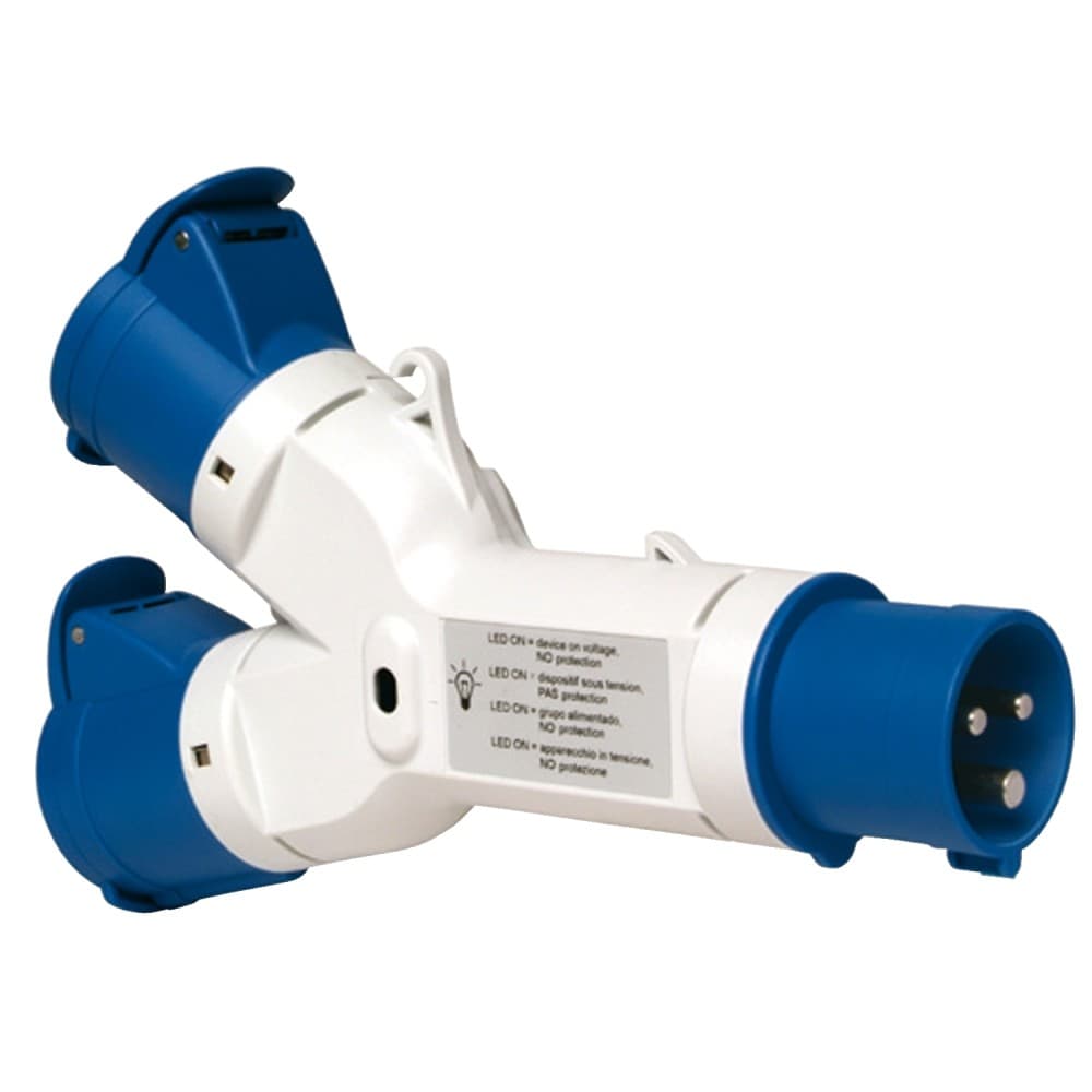 TOMA INDUSTRIAL MULTIPLE 2P+T 16 A. IP44 250 V AZUL PKZM403