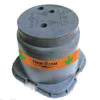 CAJA DE REGISTRO DE POLIPROPILENO CON TAPA AMARILLA