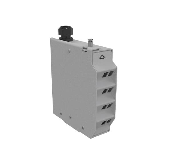 DISTRIBUIDOR INTERNO OPTICO P/RIEL DIN 16P GRIS-ODF