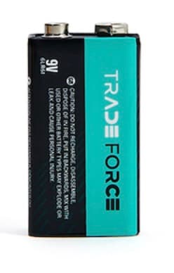 BATERIA ALCALINA 9V P/ARTICULOS ELECTRONICOS TRADEFORCE