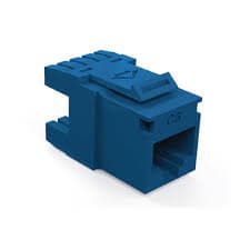 CONECTOR JACK RJ45 CAT6 AZUL T568A/B 90/180 GIGALAN